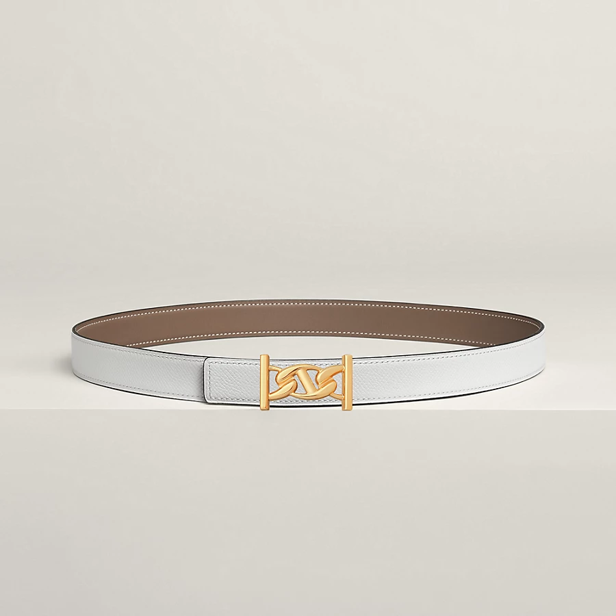 My H belt buckle & Reversible leather strap 24 mm - Image 2
